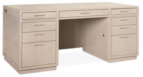 Executive Desk Polished Limestone - Beige by Hooker Furniture - View 1
