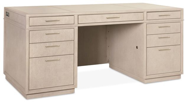 Executive Desk Polished Limestone - Beige by Hooker Furniture - View 1