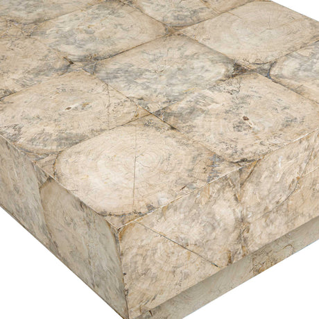 Kotoa Bleached Coffee Table White,Woodtone - Beige by Uttermost - View 5