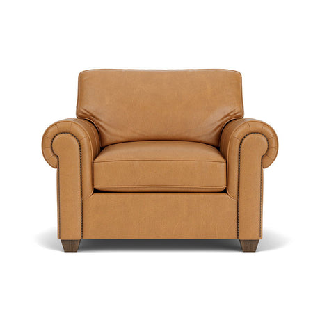Carson Leather Chair, Nailhead Trim | Flexsteel