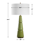 Mendell Table Lamp - Green by Uttermost - View 8