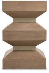 Sonnet Square End Table - Dark Gray / Light Brown by Hooker Furniture - View 4