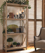 Stratford Reclaimed Wood Etagere - Light Brown by Uttermost - View 3