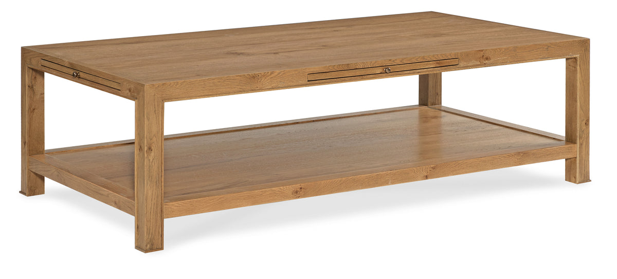 Cashiers Large Rectangle Coffee Table Almond - Light Brown by Hooker Furniture - View 1