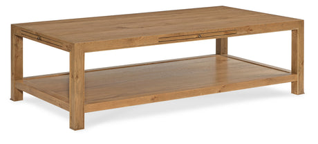 Cashiers Large Rectangle Coffee Table Almond - Light Brown by Hooker Furniture - View 1