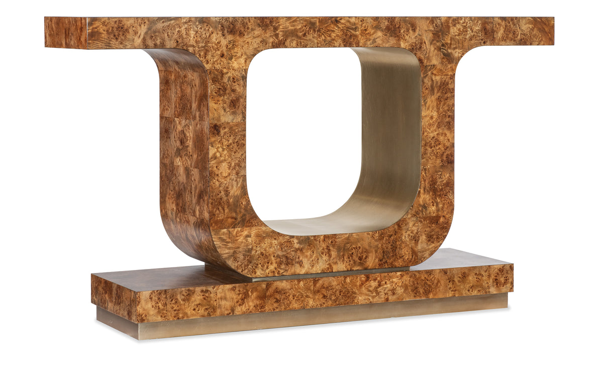 Melange Burlesque Console Table - Light Brown by Hooker Furniture - View 1