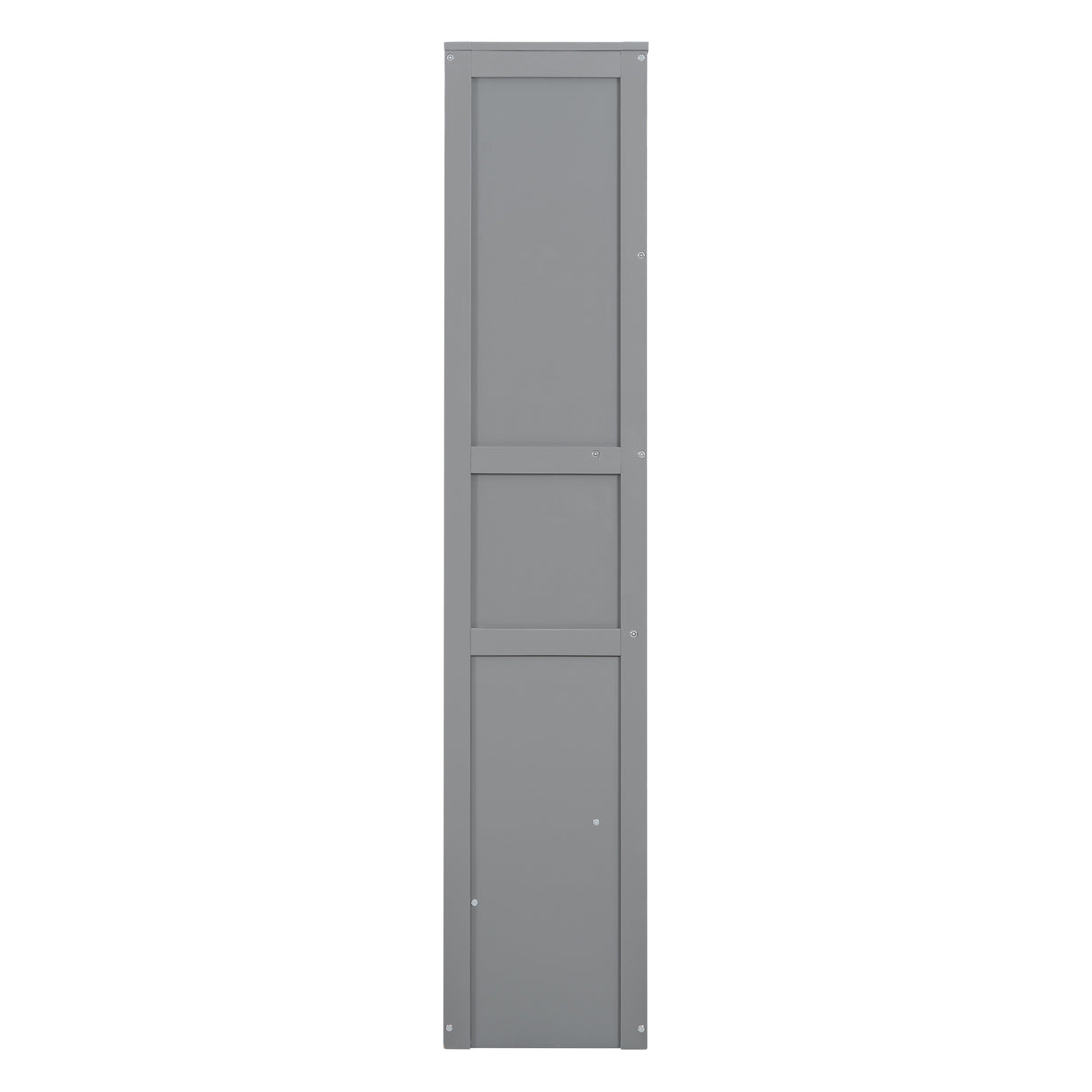 Queen Size Murphy Bed Wall Bed with Shelves,Gray - Home Elegance USA