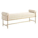 Bolster Bench - White by Uttermost - View 4