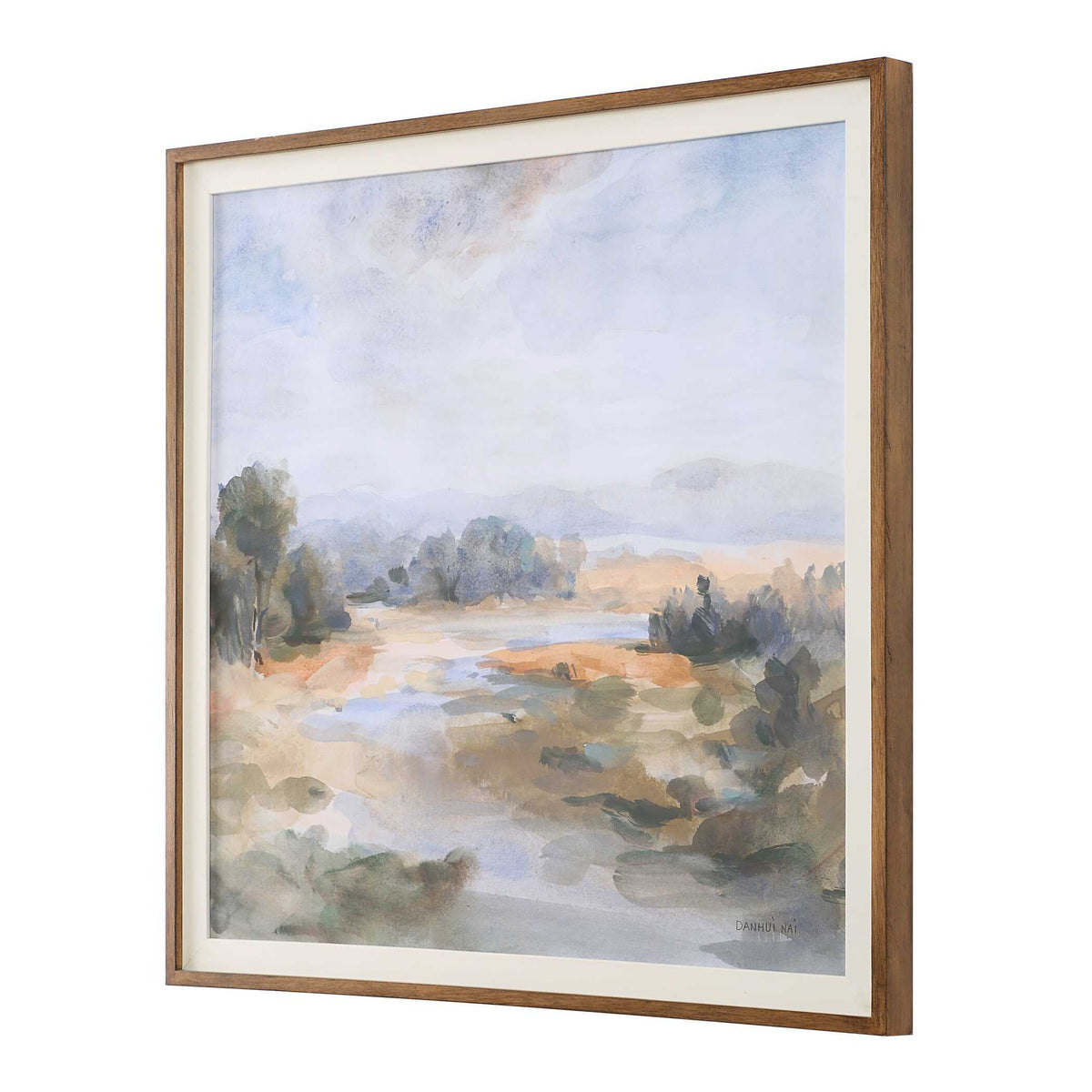 River Afternoon Landscape Print - Light Brown by Uttermost - View 4