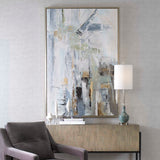 Natural Springs Hand Painted Canvas Art - Light Gray by Uttermost - View 2
