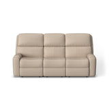 Rio Transitional Leather Reclining Sofa | Flexsteel