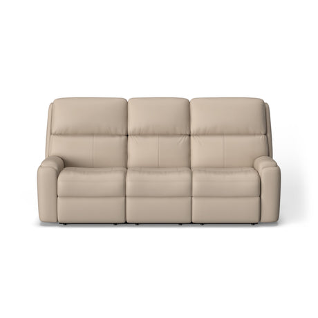 Rio Transitional Leather Reclining Sofa | Flexsteel