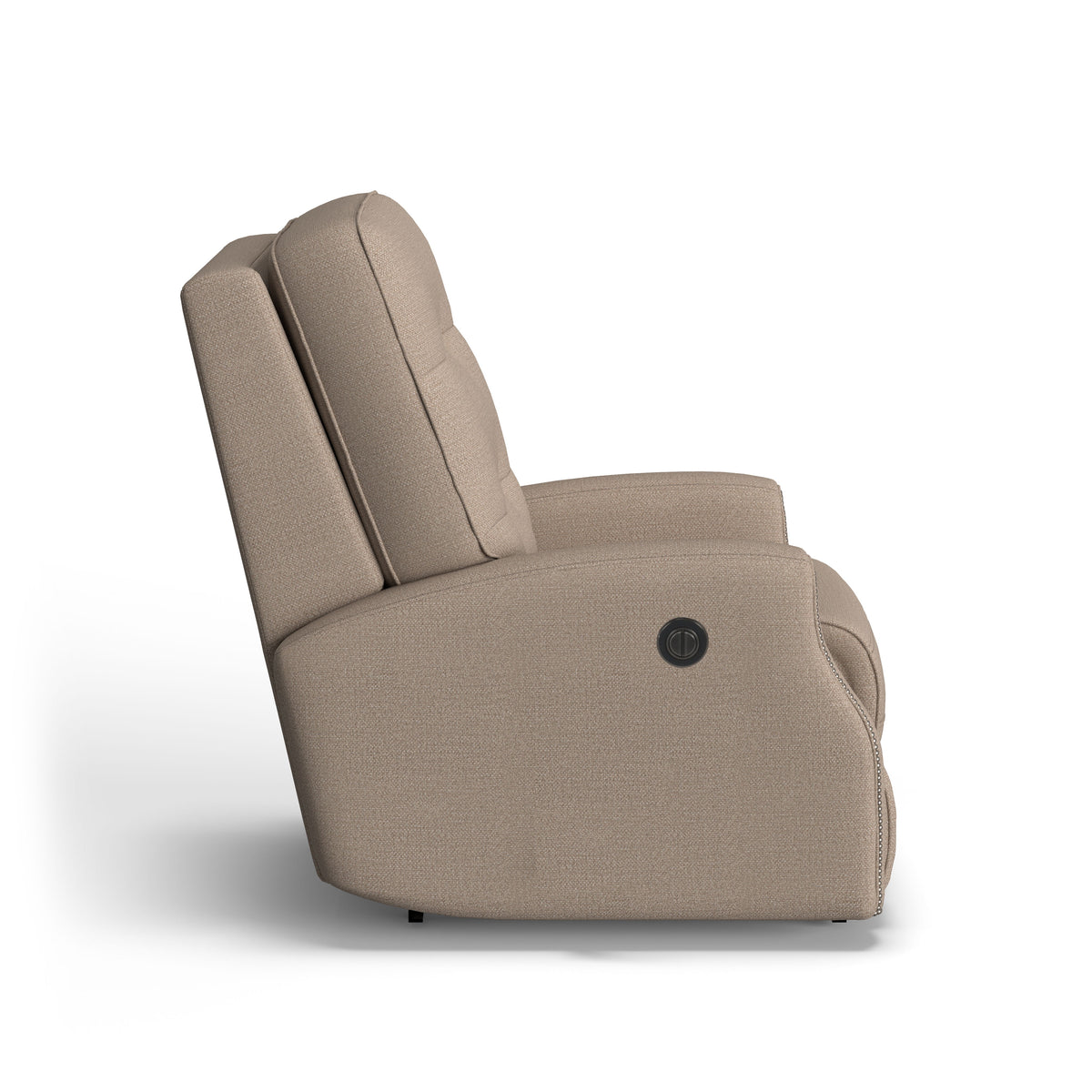 Devon Transitional Fabric Power Rocking Recliner With Nailhead Trim | Flexsteel