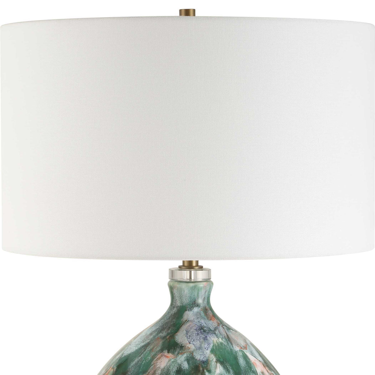 Mihaela Drip Glaze Table Lamp - Blue / Green by Uttermost - View 4