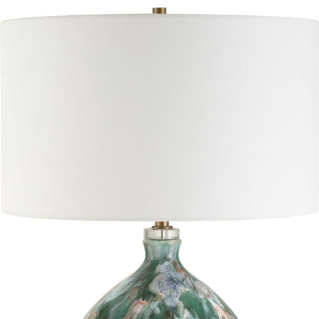 Mihaela Drip Glaze Table Lamp - Blue / Green by Uttermost - View 4