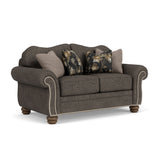 Bexley Fabric Loveseat, Nailhead Trim | Flexsteel