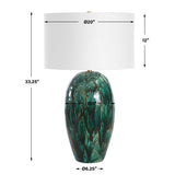 Ceralene Table Lamp - Green by Uttermost - View 7