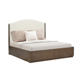 Athens Queen Upholstered Bed - Brown / Beige | Flexsteel
