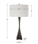Keiron Industrial Table Lamp - Dark Gray by Uttermost - View 8