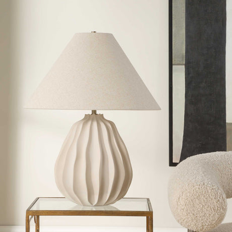 Javary Table Lamp - Beige by Uttermost - View 3