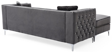 Paige G822B-SC Sofa Chaise , GRAY - sold by Home Elegance USA