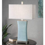 Cantarana Table Lamp Blue Gray - Light Blue / Beige by Uttermost - View 2