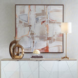Neutral Nirvana Abstract Canvas Art - Light Brown by Uttermost - View 2