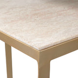 Lindon Travertine Nesting Tables Set - Gold / White by Uttermost - View 8