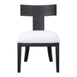 Idris Armless Chair White & Black - White / Black by Uttermost - View 1