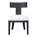 Idris Armless Chair White & Black - White / Black by Uttermost - View 1