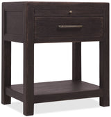 Driftwood One-Drawer Nightstand Burnt Timber - Black by Hooker Furniture - View 1