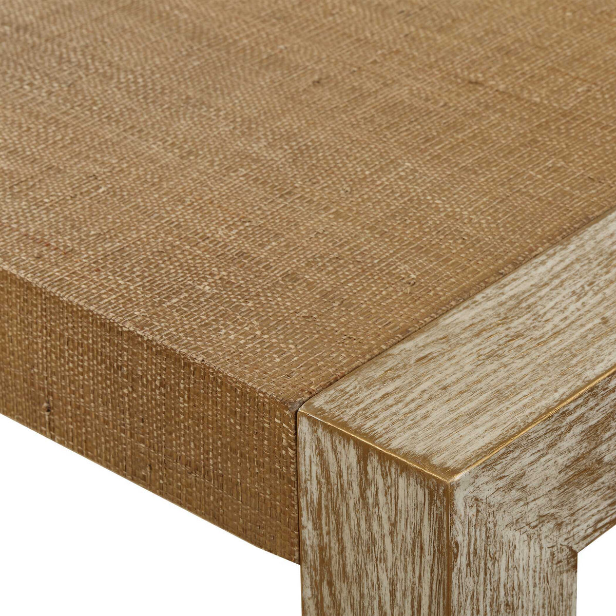 Bentley Grasscloth Console Table - Light Brown by Uttermost - View 5