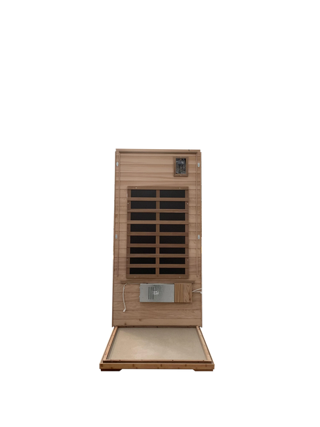 Red Cedar 1-Person Infrared Sauna – Indoor & Outdoor Wooden Home Sauna - sold by Home Elegance USA