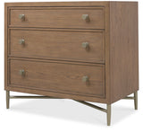 Sonnet Three-Drawer Nightstand - Dark Gray / Light Brown by Hooker Furniture - View 4