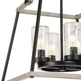 Edgecomb 4 Light Indoor-Outdoor Pendant Black / Gray - Gray / Black by Uttermost - View 4