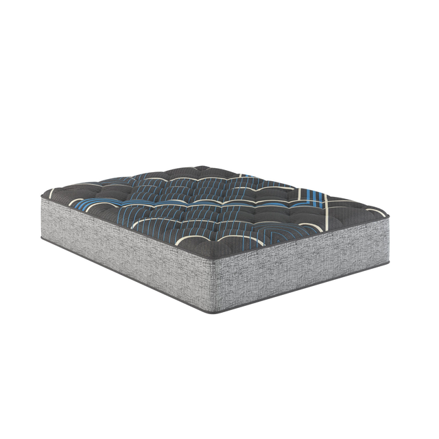 Restonic Comfort Care 14' Hybrid Mattress, Individual Pocketed Coil, Medium Comfort, Grey + Blue, Foam, Twin Extra Long