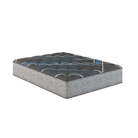 Restonic Comfort Care 14' Hybrid Mattress with Individual Pocketed Coil, Medium Comfort, Queen, Grey+Blue Foam