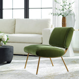 Knoll Mid-Century Accent Chair - Green by Uttermost - View 2