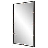 Egon Rectangular Mirror - Black / Silver by Uttermost - View 4