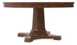 Archives Round Pedestal Dining Table - Dark Brown by Hooker Furniture - View 1