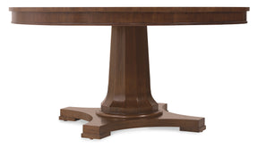 Archives Round Pedestal Dining Table - Dark Brown by Hooker Furniture - View 1