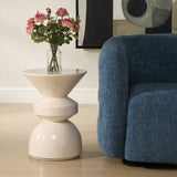Lyford Modern Accent Table - White by Uttermost - View 2