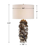 Cuoco Table Lamp Mottled Brown - Dark Brown by Uttermost - View 7