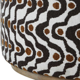 Cas Plush Ottoman Espresso - Dark Brown by Uttermost - View 4