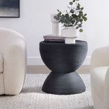 Bongo Black Rattan Side Table by Uttermost - View 3
