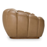 Ekwok - Modern Tan Leather Sofa - View Image 1