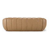 Ekwok - Modern Tan Leather Sofa - View Image 1