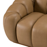 Ekwok - Modern Tan Leather Sofa - View Image 1