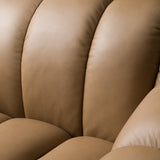 Ekwok - Modern Tan Leather Chair - View Image 1