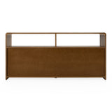 Emilio - Modern Natural Burlap + Walnut Dresser - View Image 1